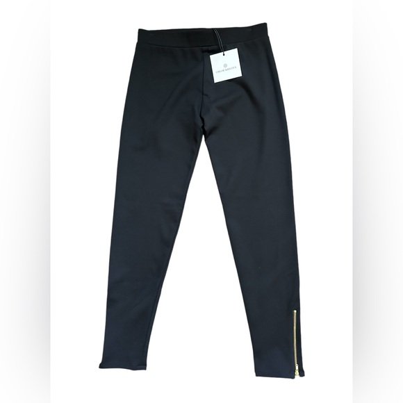 Chloe’ Kristyn Naomi Pant Black Gold Ankle Zip NWT Size - Picture 1 of 7